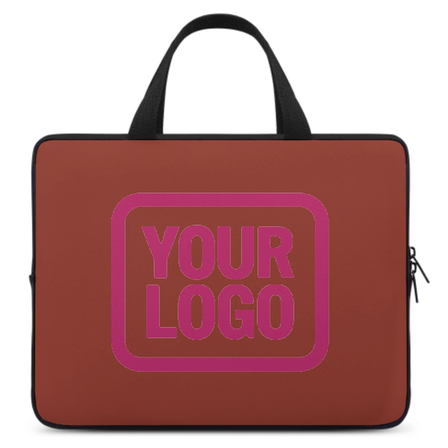 Borsa per laptop personalizzata rosa corallo