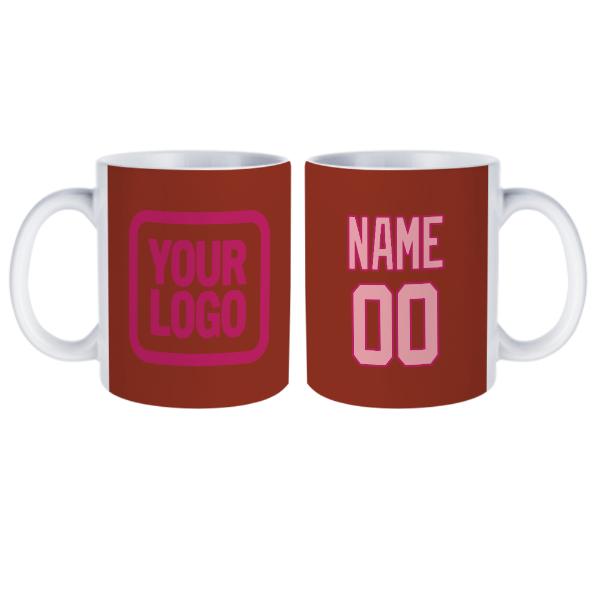 Tazza personalizzata rosa corallo