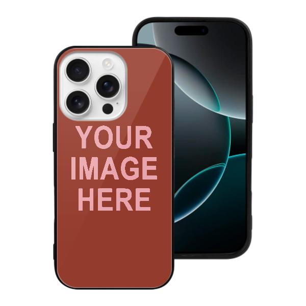 Custodia per telefono personalizzata color corallo rosso e rosa
