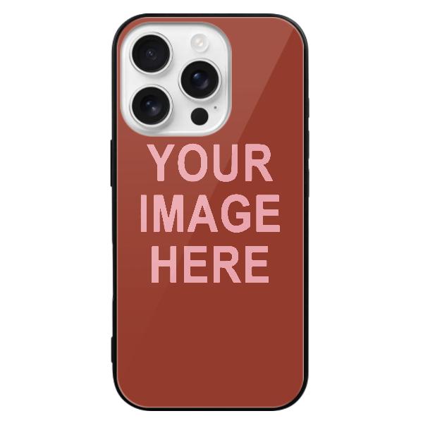 Custodia per telefono personalizzata color corallo rosso e rosa