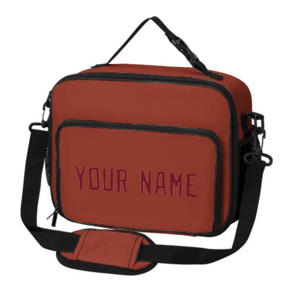 Maßgeschneidertes Korallenrot Crimson Red Lunch-Tasche