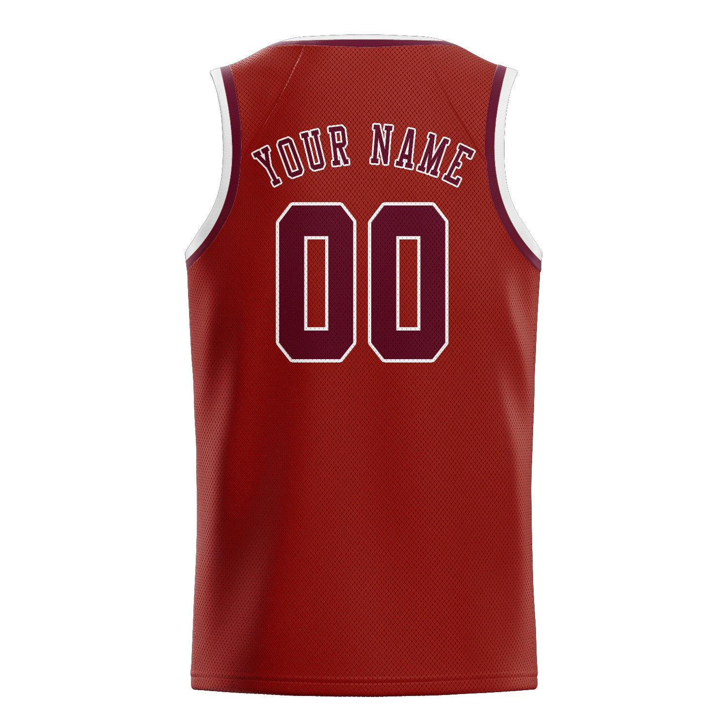 Benutzerdefiniertes Professionelles Korallenrot Karmesinrot Basketballtrikot