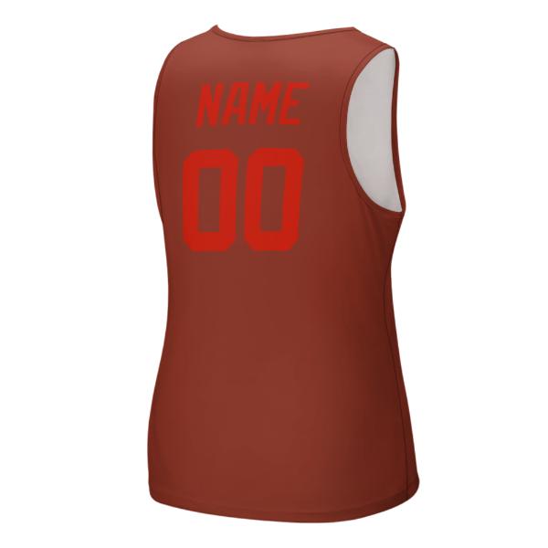 Maßgeschneidertes Korallenrot Orangerot Herren Tanktop