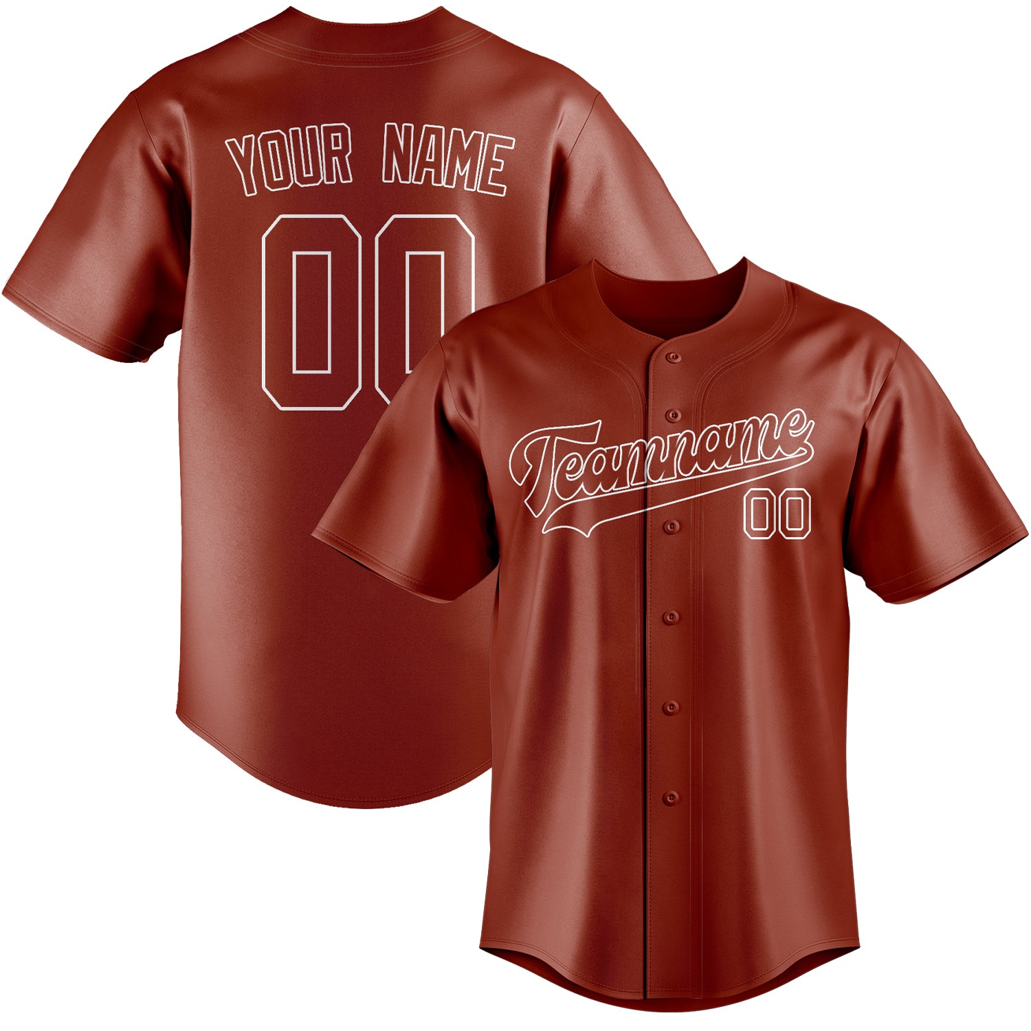 Benutzerdefiniertes Professionelles Korallenrot Weiß Baseballtrikot