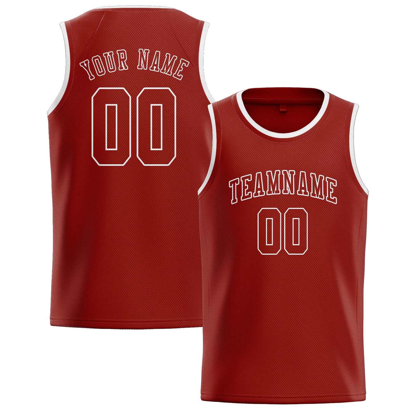 Benutzerdefiniertes Professionelles Korallenrot Korallenrot Basketballtrikot