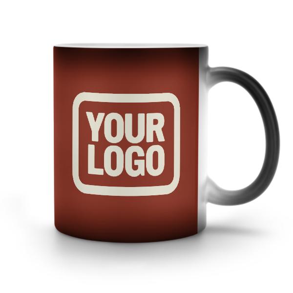 Tazza magica personalizzata color corallo rosso beige