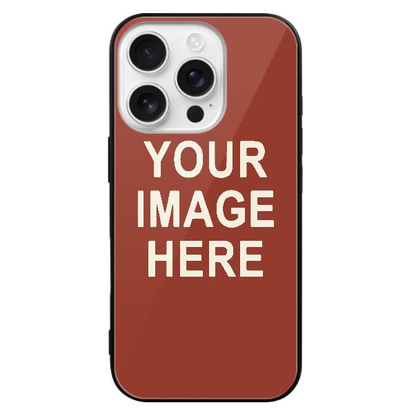 Custodia per telefono personalizzata color corallo rosso beige