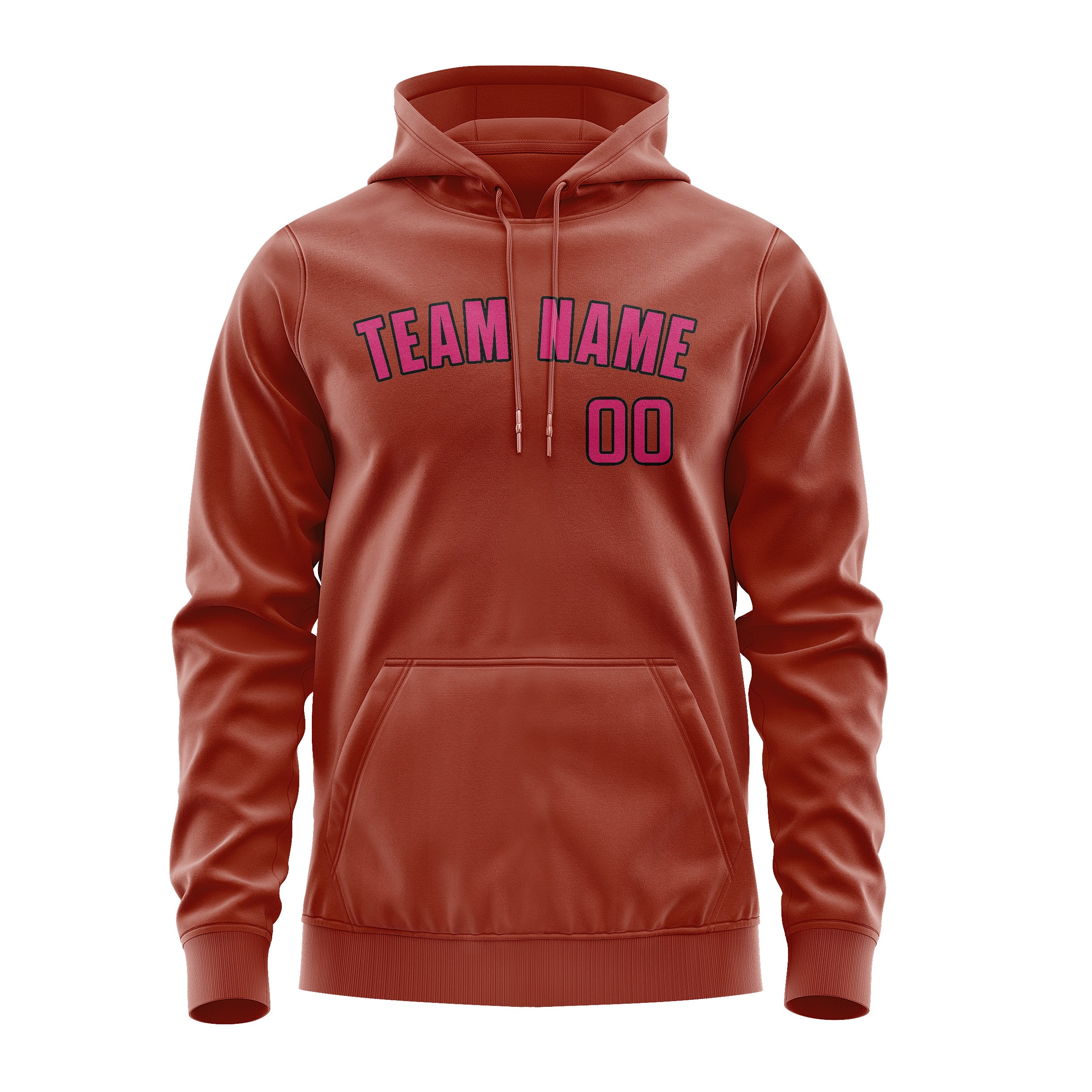 Maßgeschneidertes Korallenrot Rosarot Hoodie