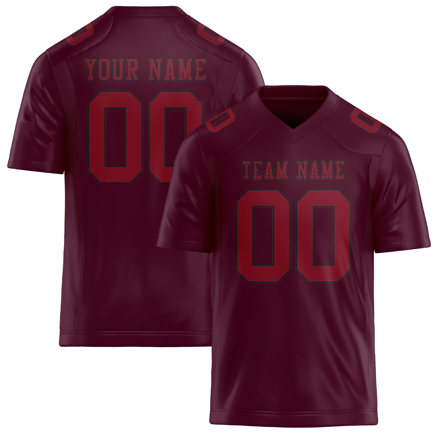 Maßgeschneidertes Professionelles Korallenrot Karmesinrot Rugbytrikot