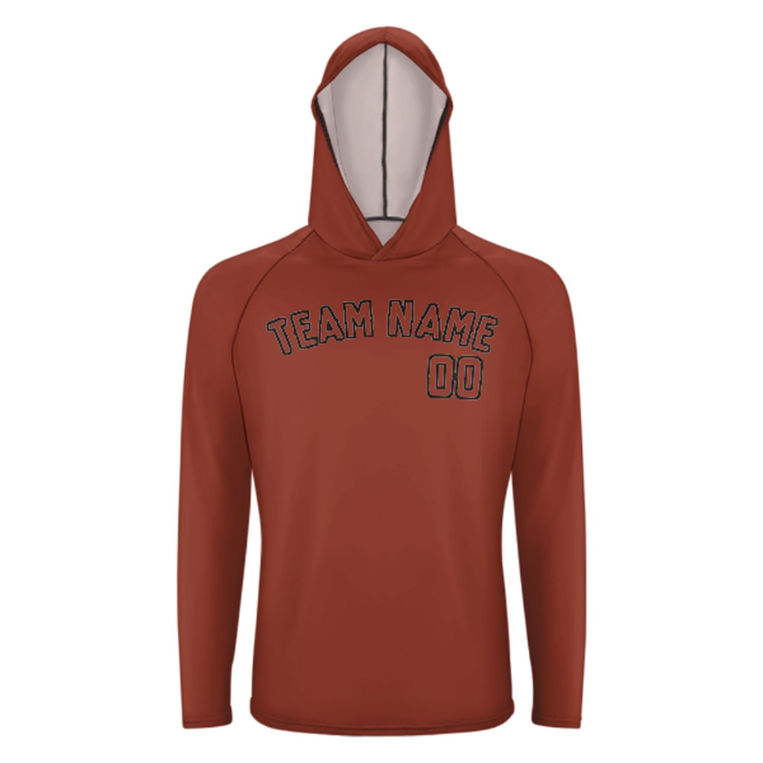 Maßgeschneidertes Korallenrot Korallenrot UV-Hoodie