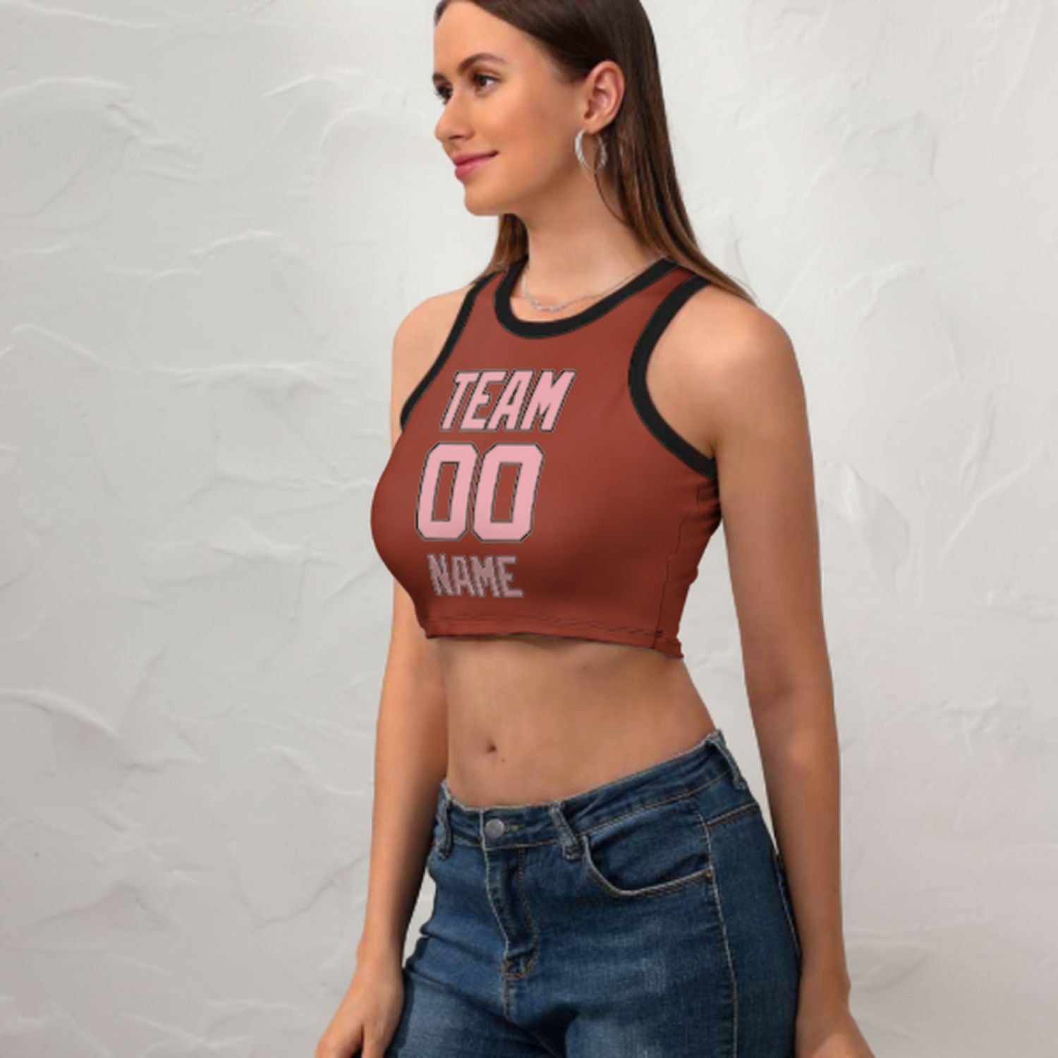 Skræddersyet Coral Red Pink Sleek Tank Top