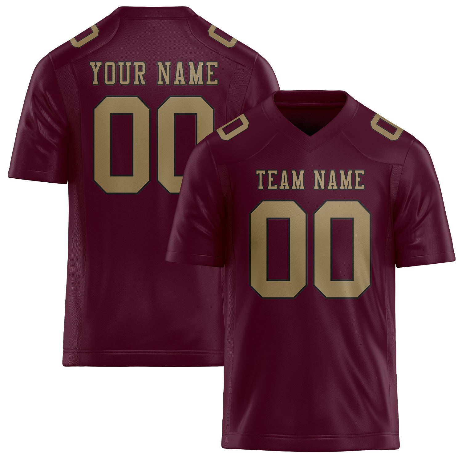 Maßgeschneidertes Professionelles Korallenrot Hellkhaki Rugbytrikot