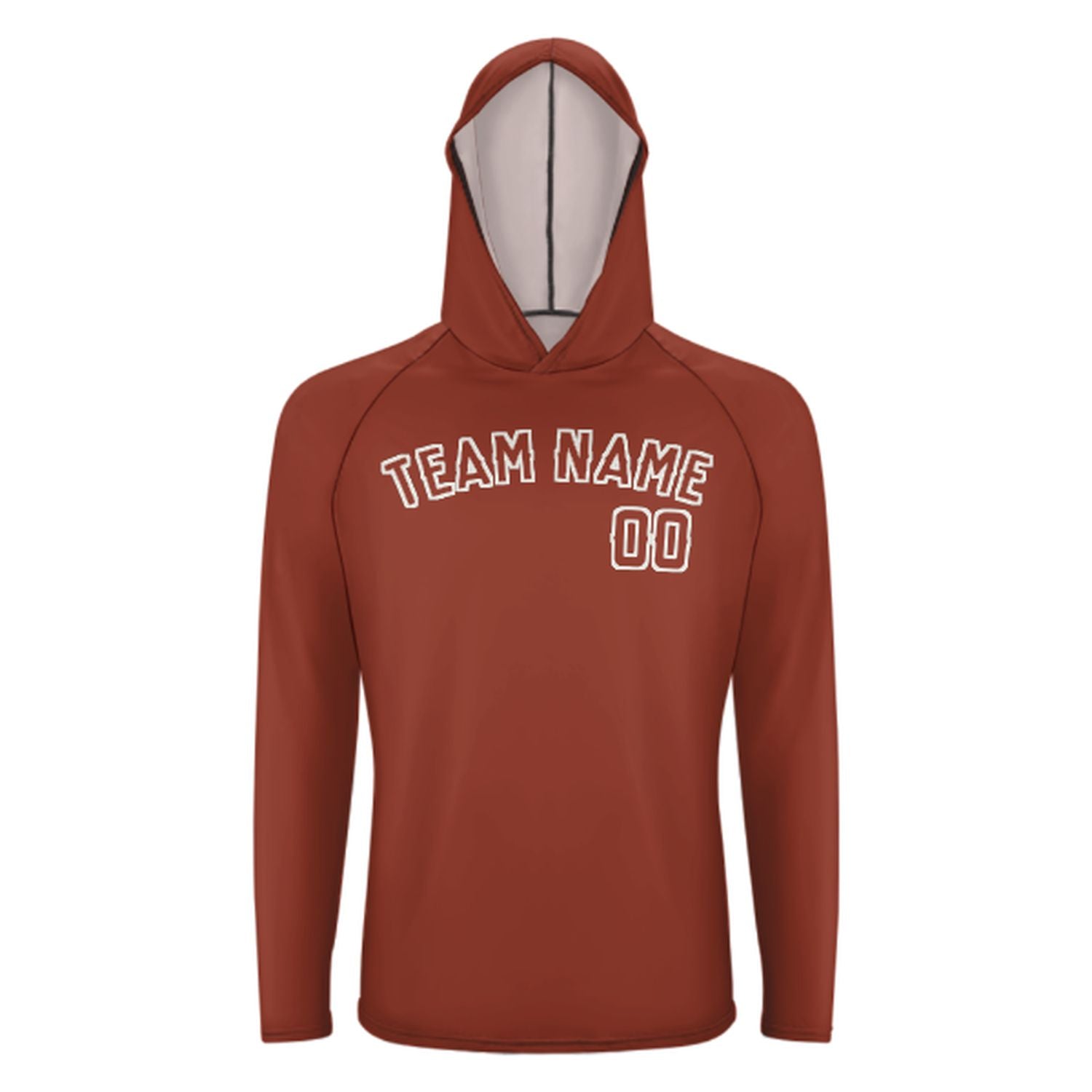 Maßgeschneidertes Korallenrot Korallenrot UV-Hoodie