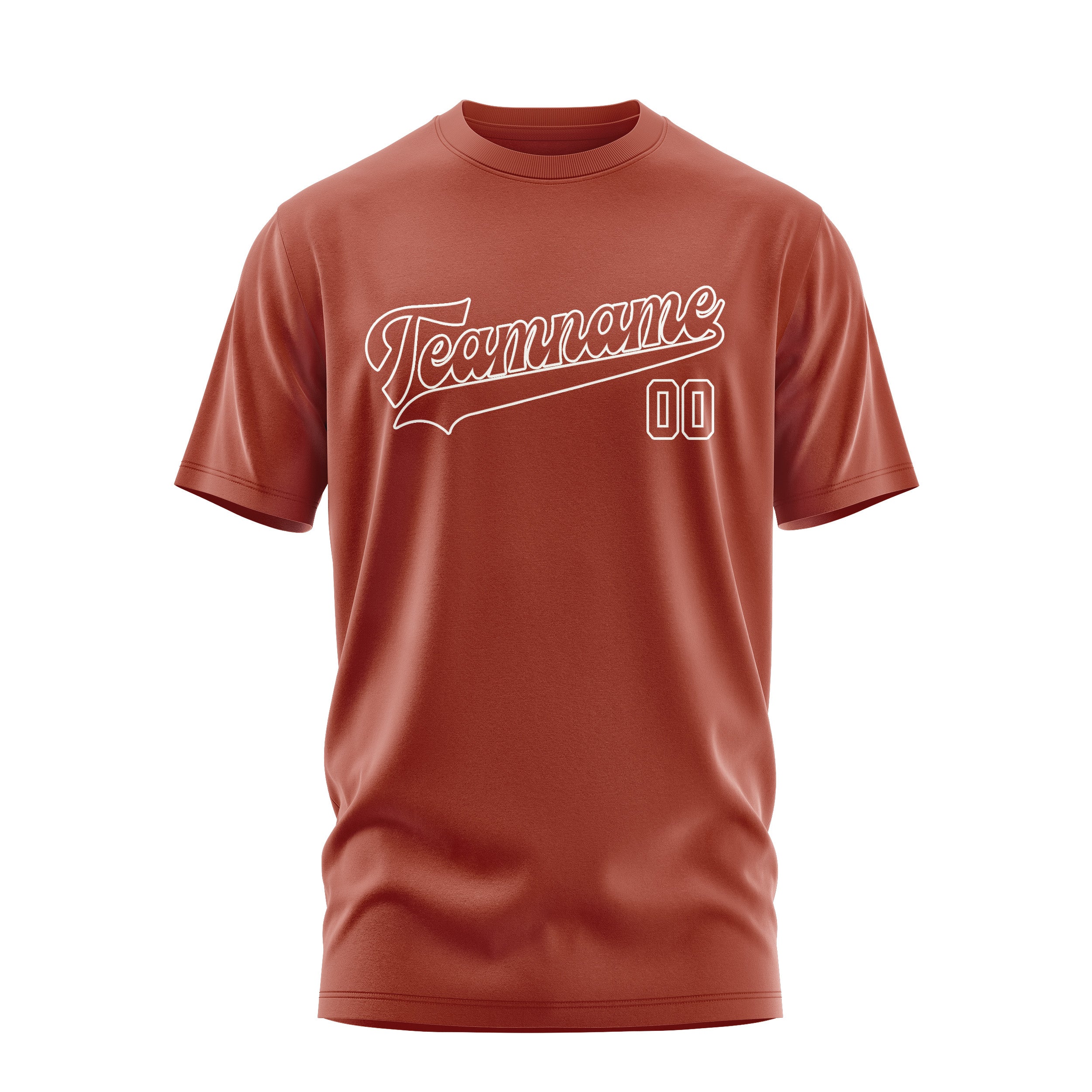 Maßgeschneidertes Korallenrot Korallenrot T-Shirt