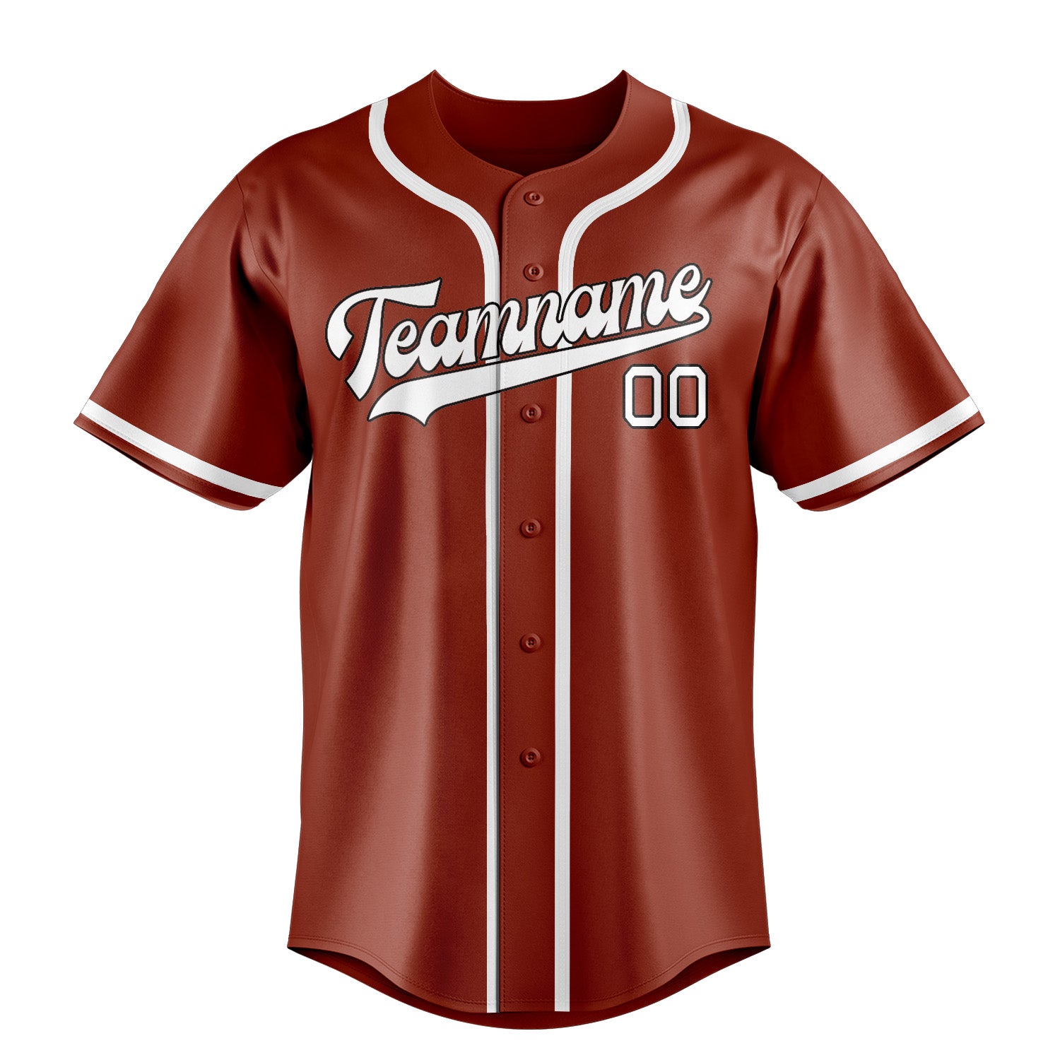 Benutzerdefiniertes Professionelles Korallenrot Weiß Baseballtrikot
