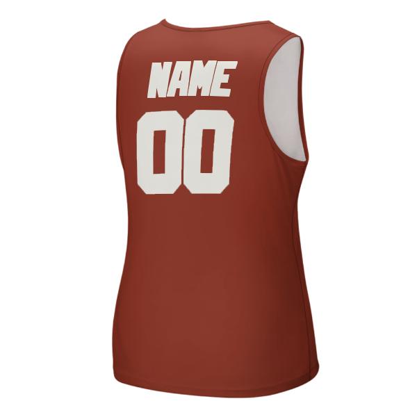 Maßgeschneidertes Korallenrot Weiß Herren Tanktop