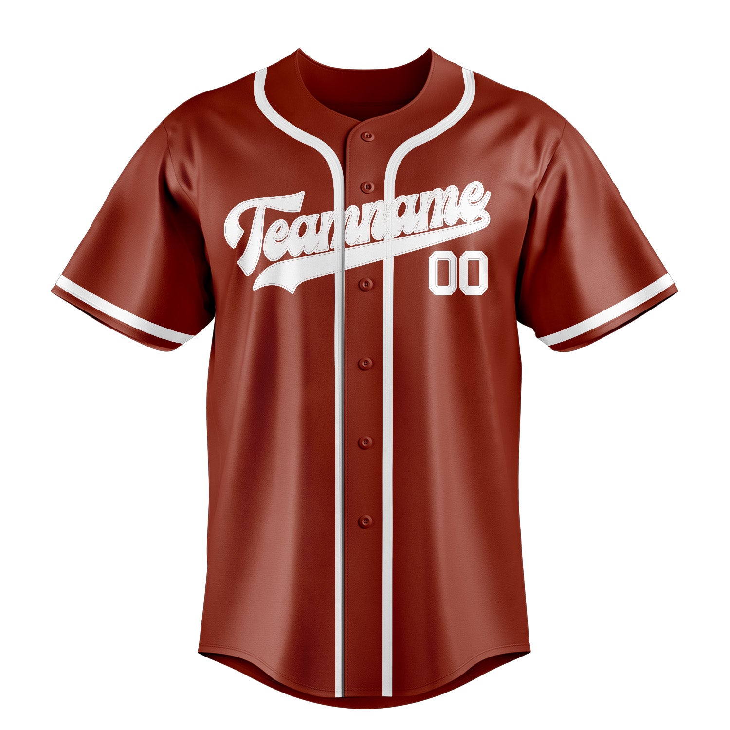 Benutzerdefiniertes Professionelles Korallenrot Weiß Baseballtrikot