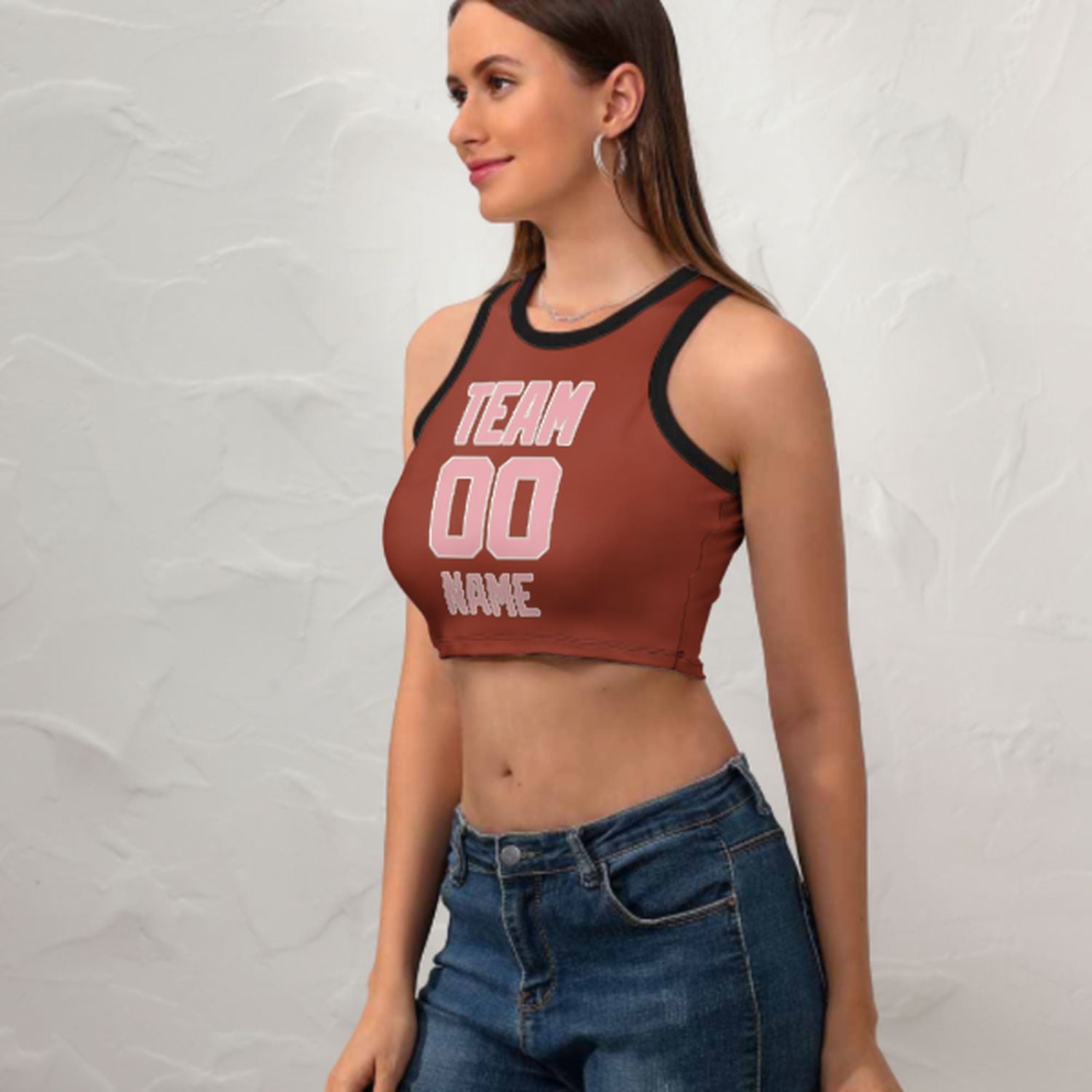 Skræddersyet Coral Red Pink Sleek Tank Top