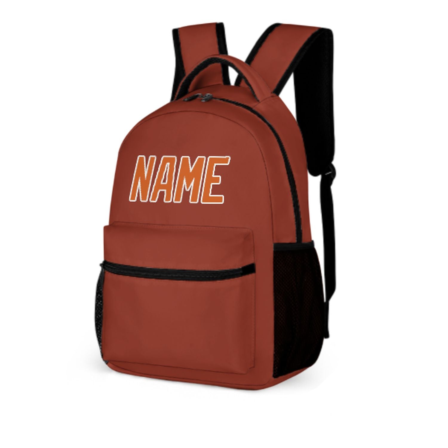 Maßgeschneidertes Korallenrot Orange Kinderrucksack