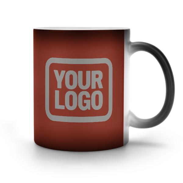 Tazza magica personalizzata color corallo rosso grigio