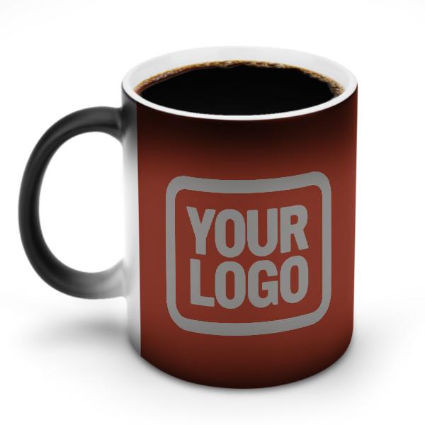 Tazza magica personalizzata color corallo rosso grigio