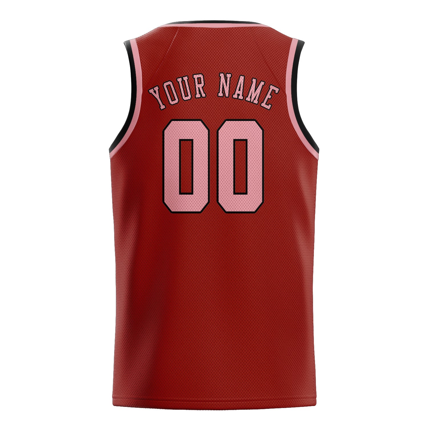 Benutzerdefiniertes Professionelles Korallenrot Rosa Basketballtrikot