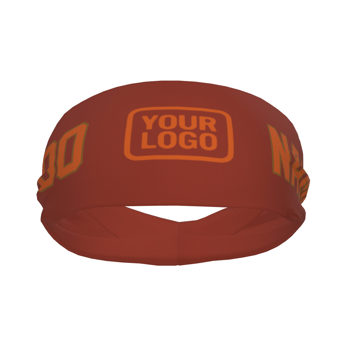 Maßgeschneidertes Korallenrot Orange Sport Stirnband