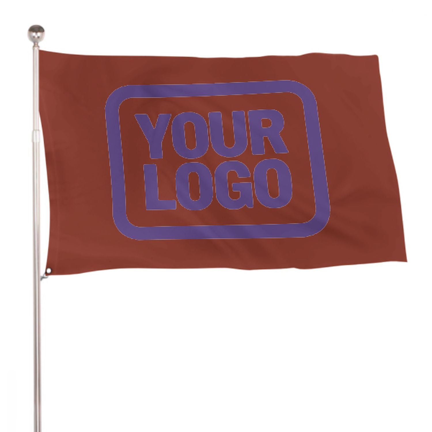Maßgeschneidertes Korallenrot Lavendel Flagge
