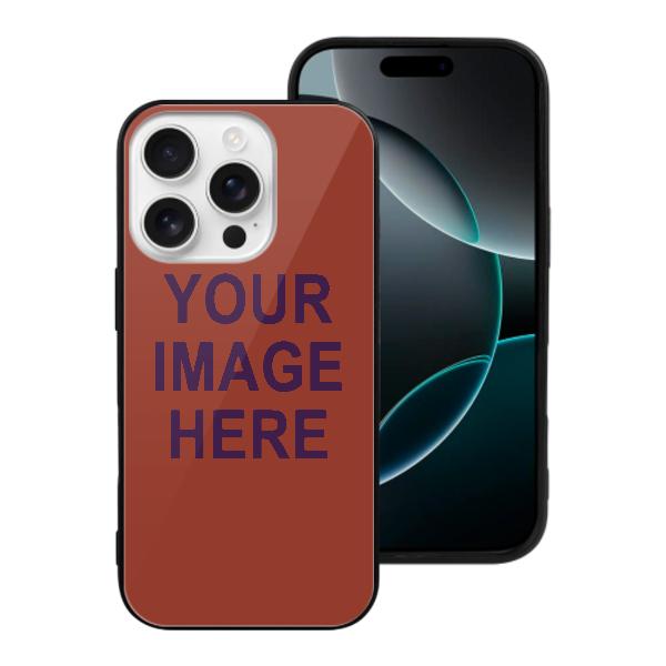 Custodia per telefono personalizzata color corallo rosso e viola