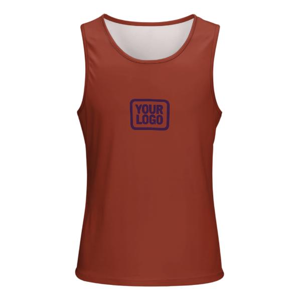 Maßgeschneidertes Korallenrot Lila Herren Tanktop