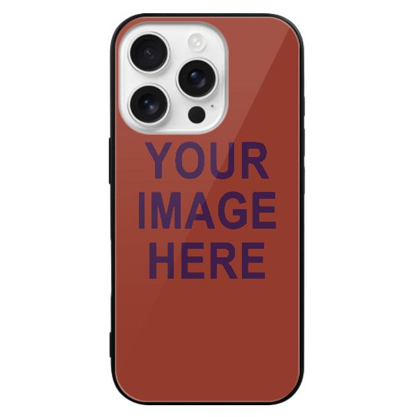 Custodia per telefono personalizzata color corallo rosso e viola