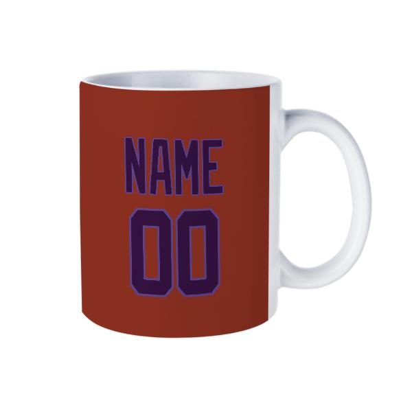 Tazza personalizzata rosso corallo viola