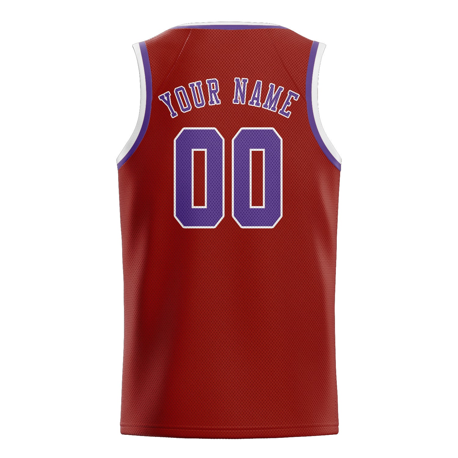 Benutzerdefiniertes Professionelles Korallenrot Lavendel Basketballtrikot