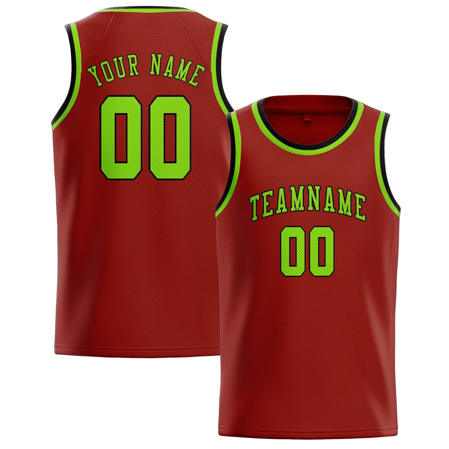 Benutzerdefiniertes Professionelles Korallenrot Smaragdgrün Basketballtrikot
