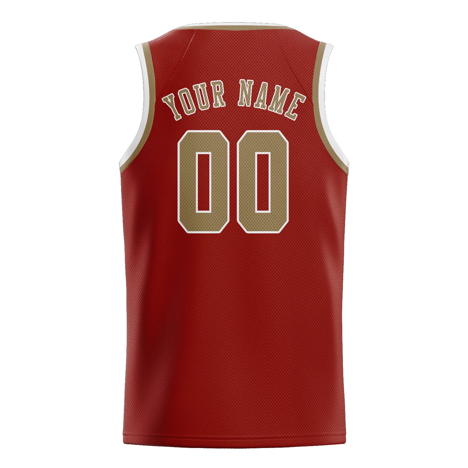 Benutzerdefiniertes Professionelles Korallenrot Hellkhaki Basketballtrikot