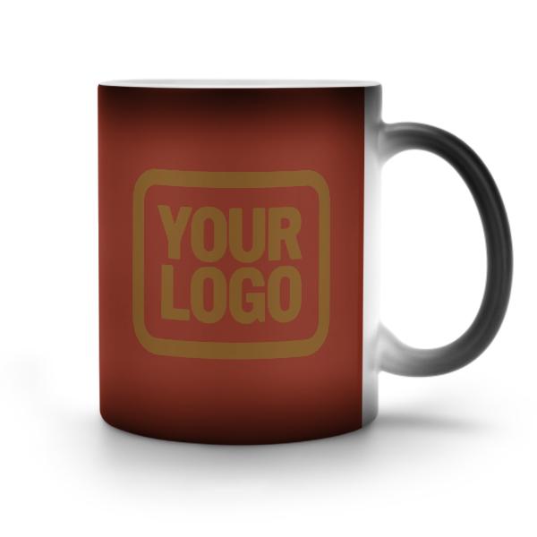Tazza magica personalizzata color corallo rosso cachi