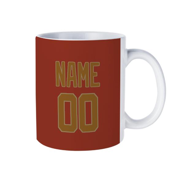 Tazza personalizzata color corallo rosso cachi
