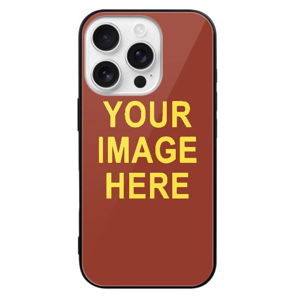 Custodia per telefono personalizzata color corallo rosso pallido giallo