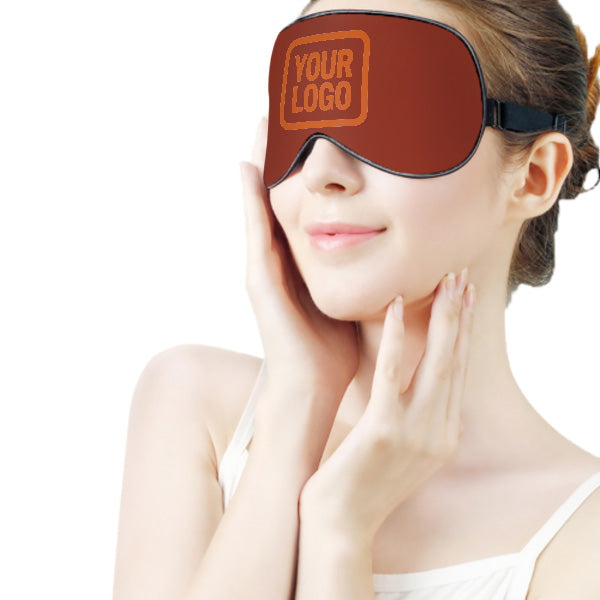Maßgeschneidertes Korallenrot Orange Schlafmaske