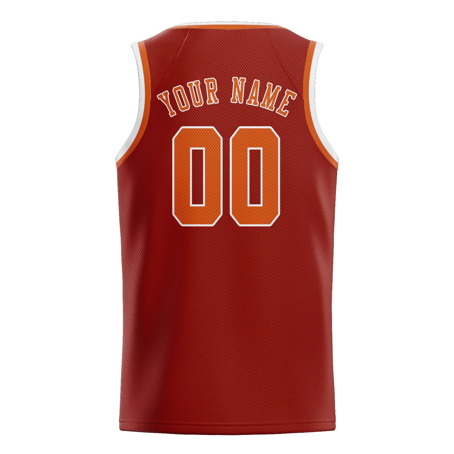 Benutzerdefiniertes Professionelles Korallenrot Orange Basketballtrikot
