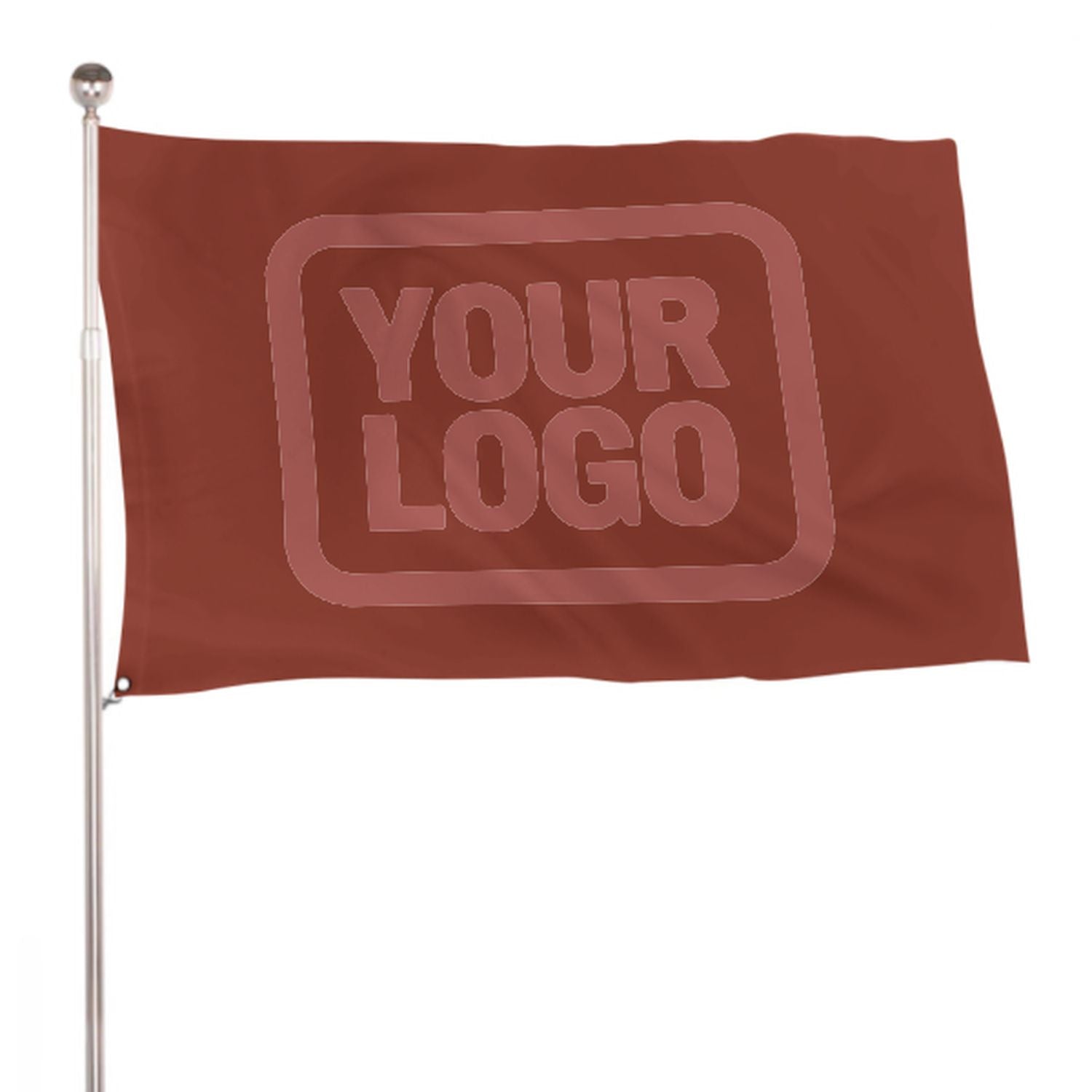 Maßgeschneidertes Korallenrot Kupferrose Flagge