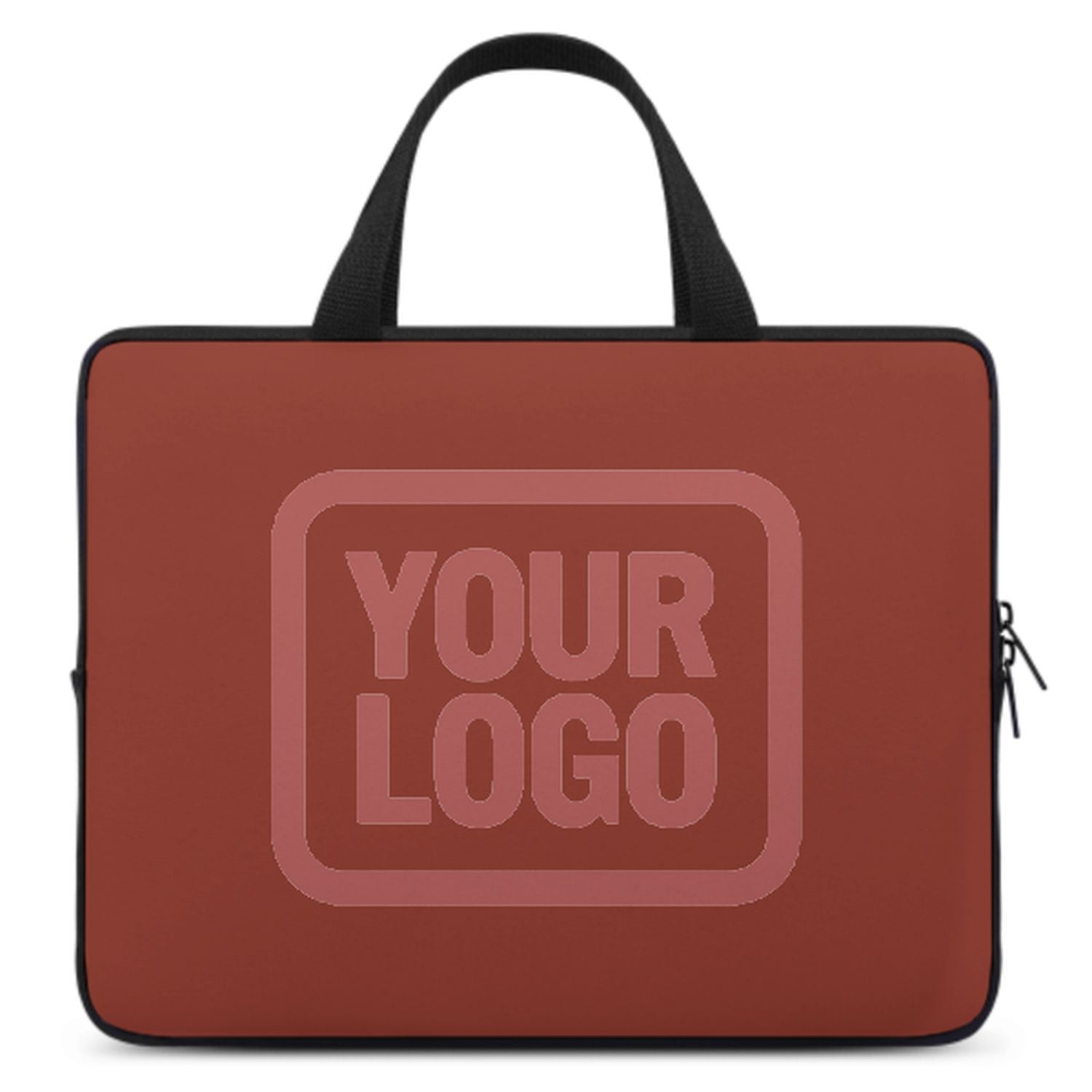 Borsa per laptop personalizzata color corallo rosso rame rosa