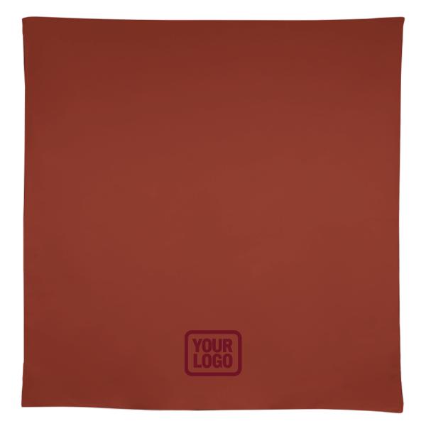 Tovaglia quadrata personalizzata color corallo rosso rame rosa