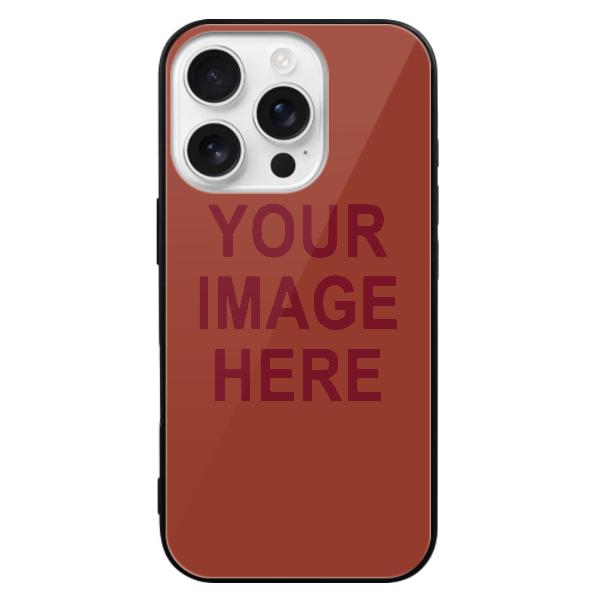 Custodia per telefono personalizzata color rosso corallo e cremisi