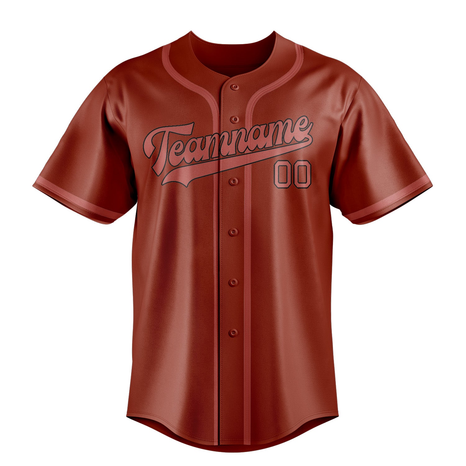 Benutzerdefiniertes Professionelles Korallenrot Kupferrose Baseballtrikot