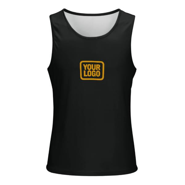 Maßgeschneidertes Schwarz Gelb Herren Tanktop