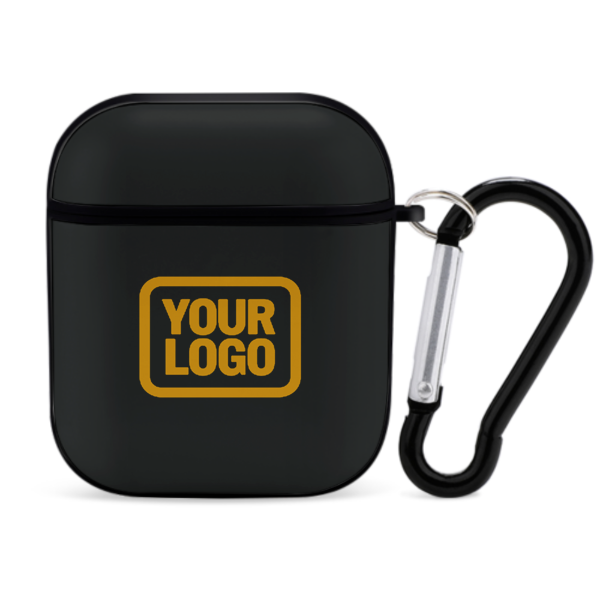 Maßgeschneidertes Schwarz Gelb AirPods-Hülle
