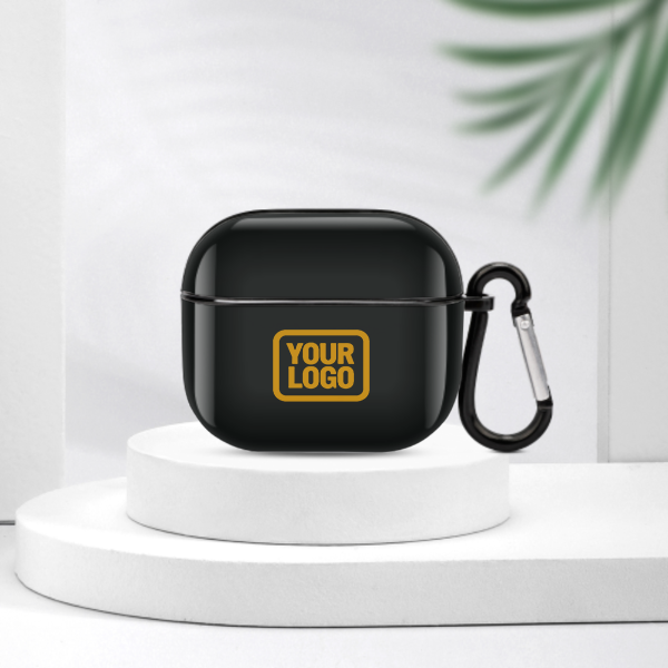 Maßgeschneidertes Schwarz Gelb AirPods-Hülle (3. Generation)