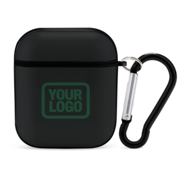 Maßgeschneidertes Schwarz Moosgrün AirPods-Hülle