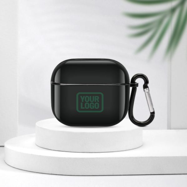 Maßgeschneidertes Schwarz Moosgrün AirPods-Hülle (3. Generation)